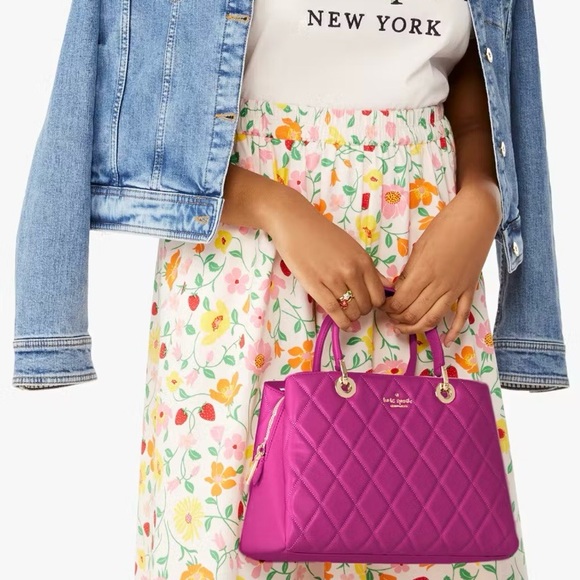 #55 - Kate Spade - Carey Quilted Sullivan Satchel - Picture 4 of 7